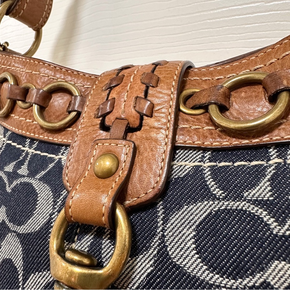 SOLD Coach Hamptons Signature Denim Special Edition Shoulder Bag - Picture 9 of 16